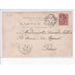 DINAN: la tonte des moutons, sur la place saint-sauveur, un jour de marché - très bon état