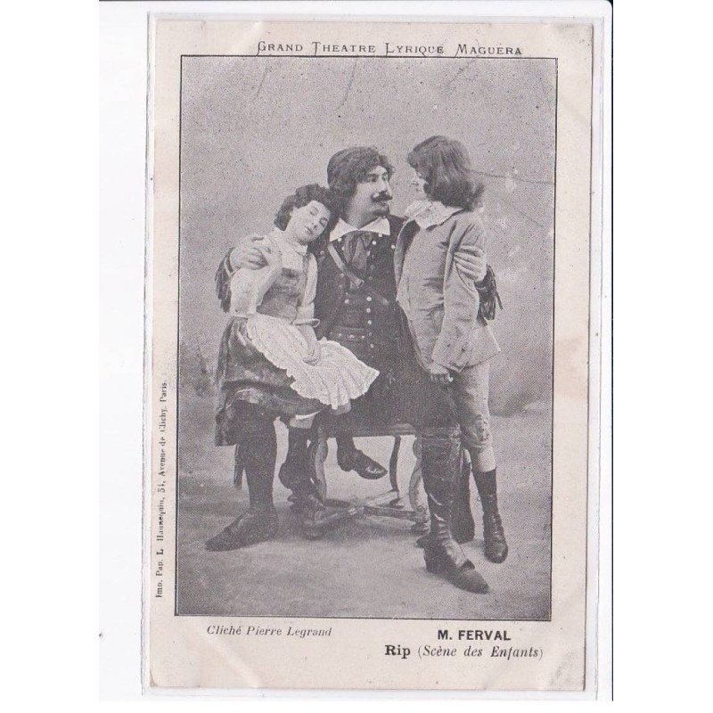 BESANCON: M. Ferval, RIP scène des enfants, grand théâtre lyrique maguera, théâtre municipale - très bon état