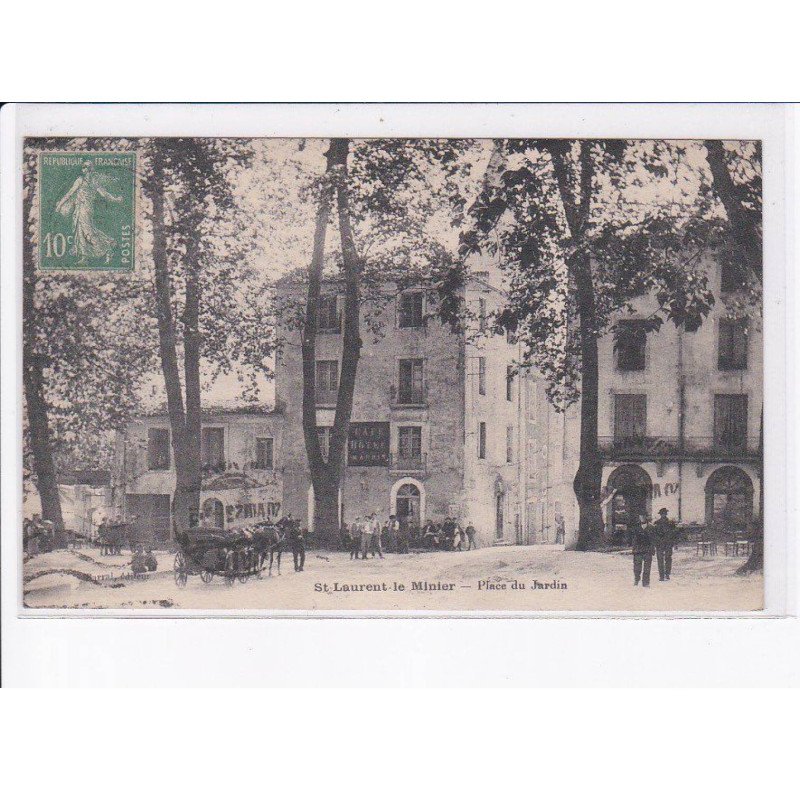 SAINT-LAURENT-le-MINIER: place du jardin - très bon état