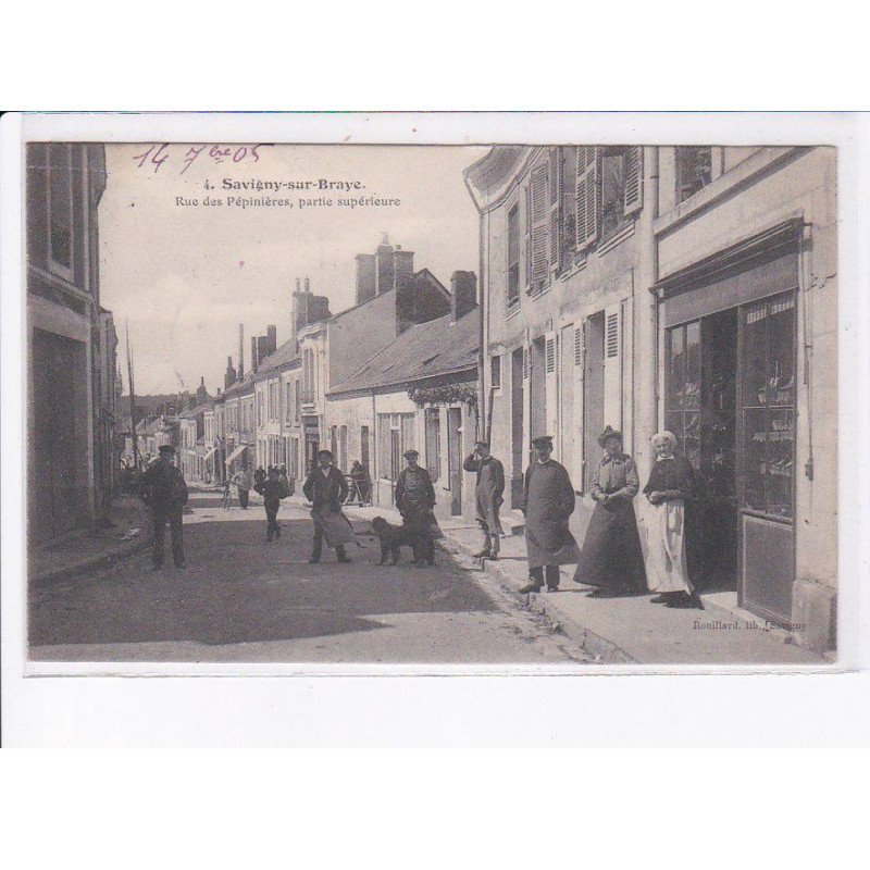 SAVIGNY-sur-BRAYE: rue des pépinières, partie supérieure - très bon état