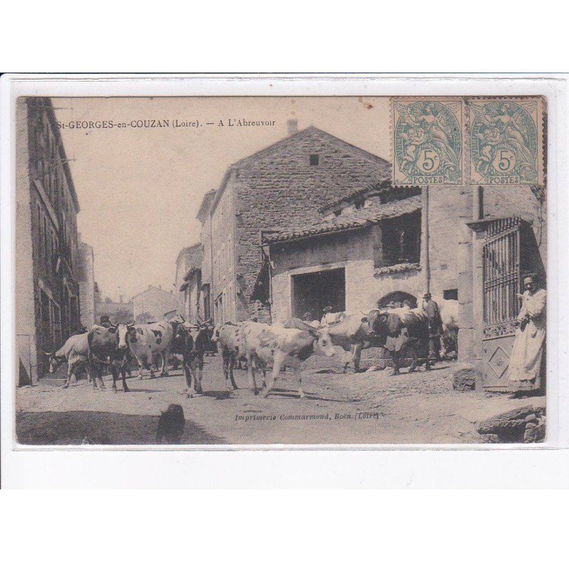 SAINT-GEORGES-en-COUZAN: à l'abreuvoir - très bon état