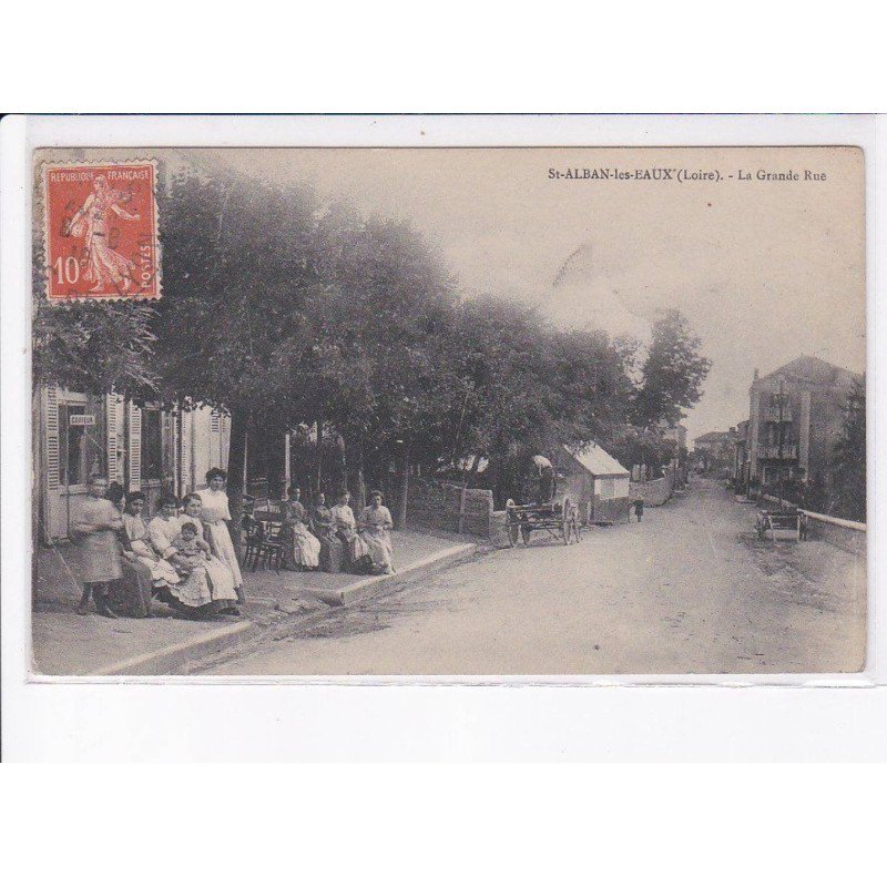 SAINT-ALBAN-les-EAUX: la grande rue - très bon état