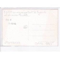 SAINT-ETIENNE: tramway, le 3e tramway en partant de la gauche est un ancien modèle - très bon état