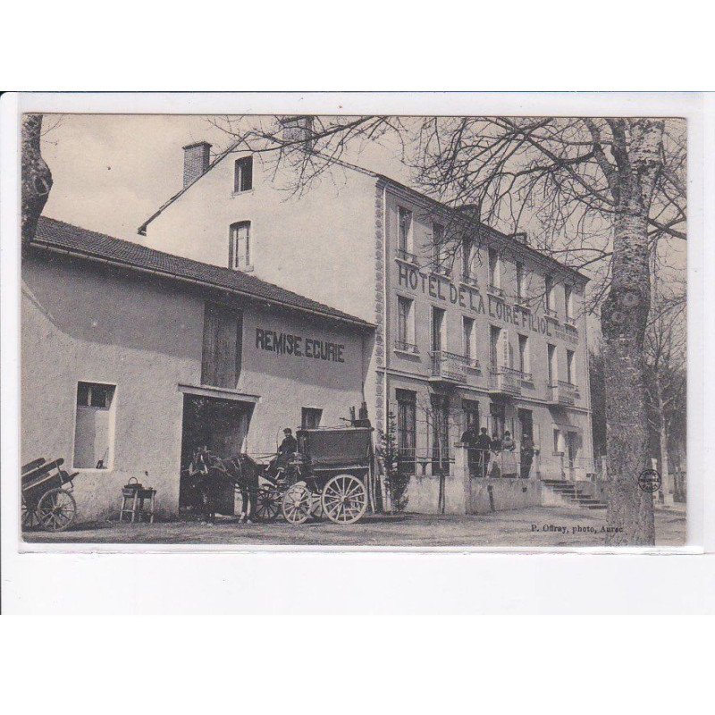 BAS-en-BASSET: hôtel de la loire, filiol, remise ecurie, automobile - état