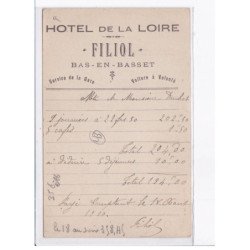 BAS-en-BASSET: hôtel de la loire, filiol, remise ecurie, automobile - état