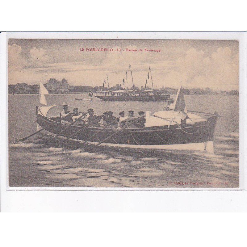LE POULIGUEN: bateau de sauvetage - très bon état