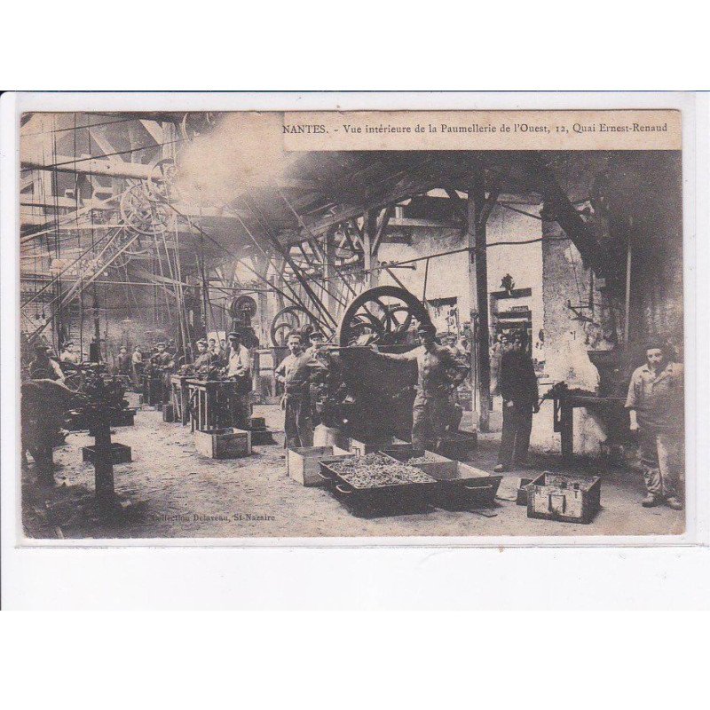 NANTES: vue intérieure de la paumellerie de l'ouest, usine - état