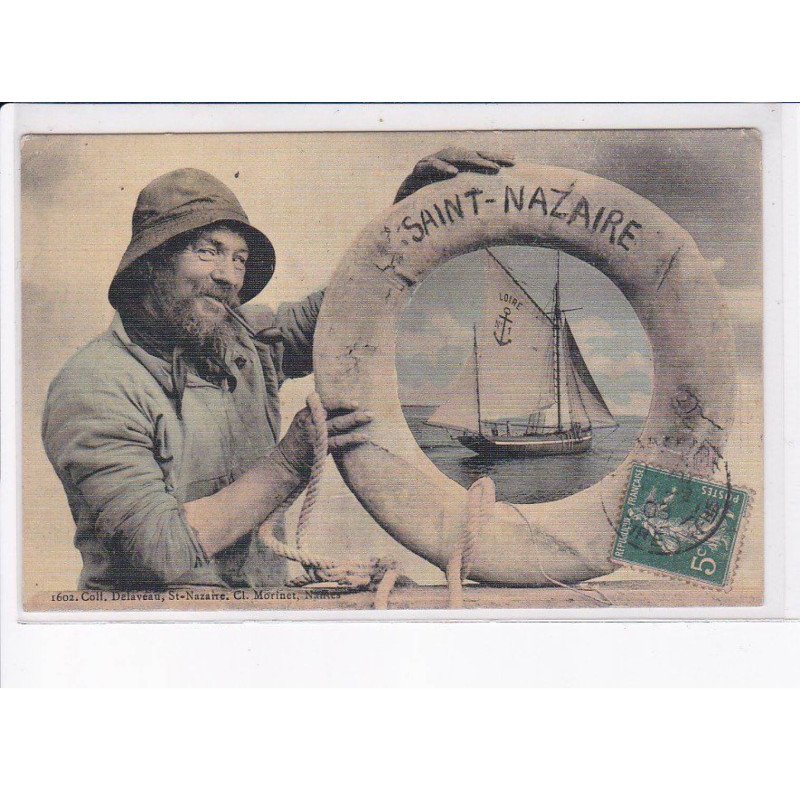 SAINT-NAZAIRE: matelot présentant un bateau - très bon état