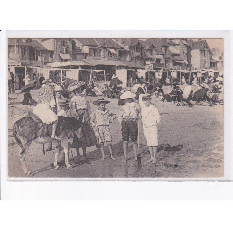 LA BAULE: scène de plage - très bon état