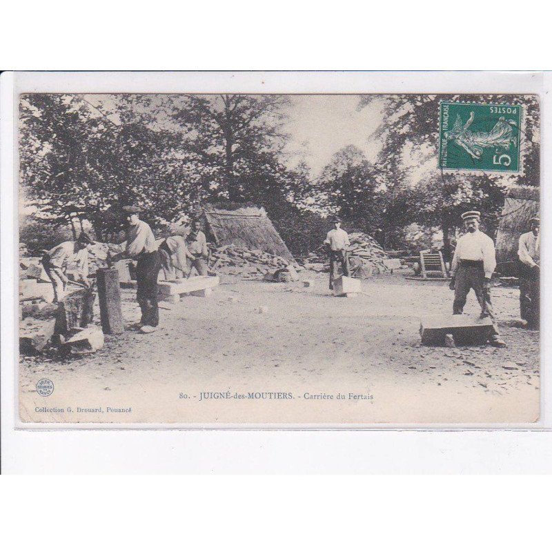 JUIGNE-des-MOUTIERS: carrières du fertais - état
