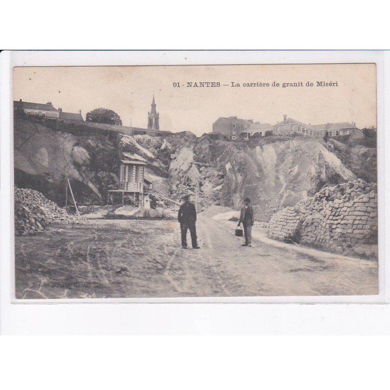 NANTES: la carrière de granit de miséri - très bon état