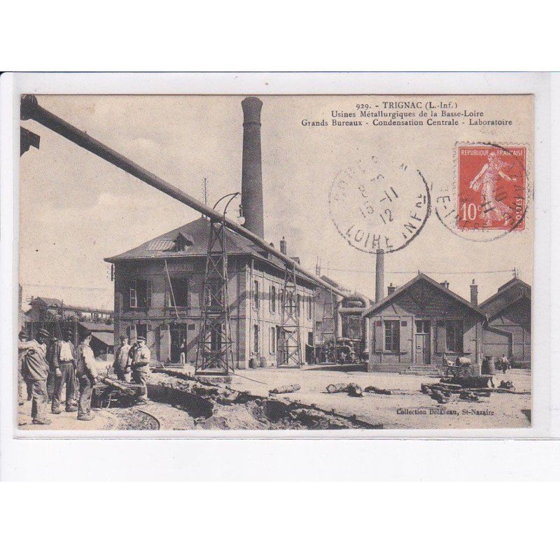 TRIGNAC: usines métallurgiques de la basse-loire, grands bureaux, condensation centrale, laboratoire - très bon état