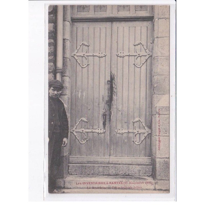 NANTES: les inventaires 1906, la madeleine, par le latéral brisée - très bon état