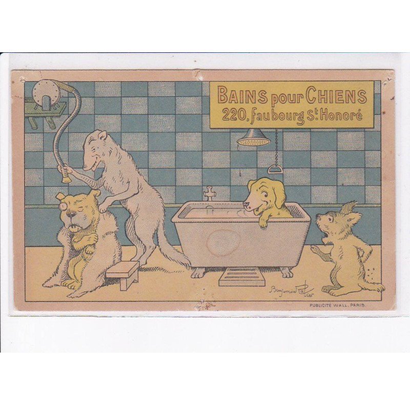 RABIER Benjamin: bains pour chiens 220 faubourg saint-honoré - état