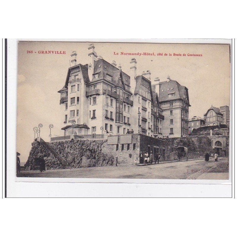 GRANVILLE : le normandy-hotel, cote de la route de coutance - tres bon etat
