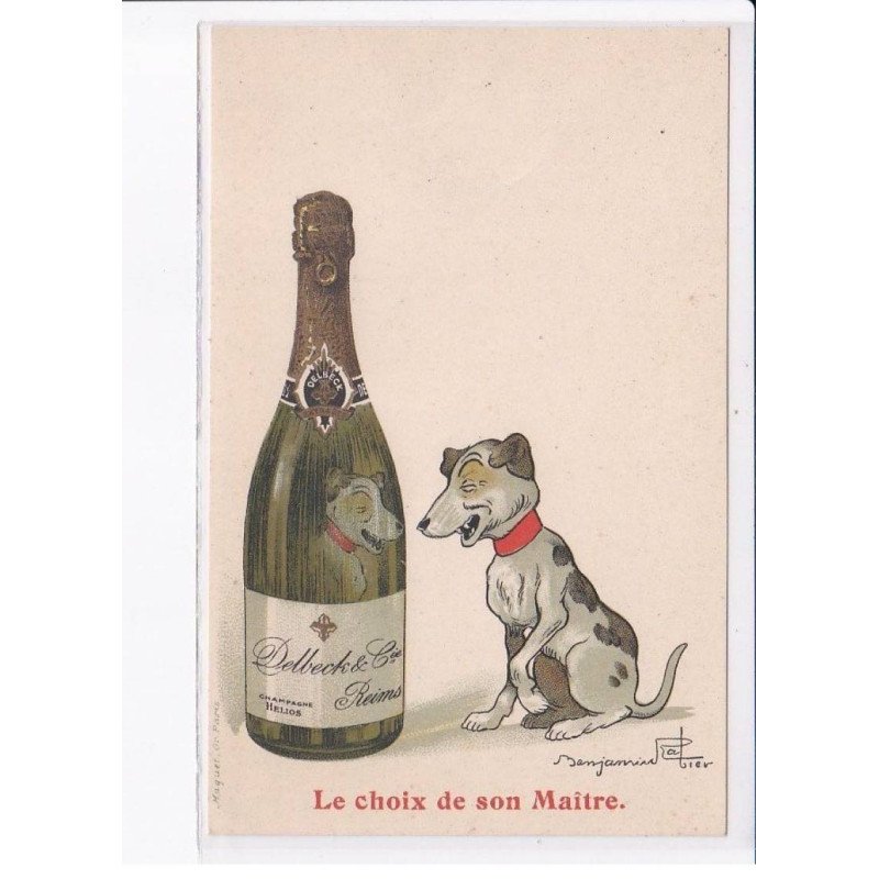 RABIER Benjamin: delbeck et Cie, champagne, le choix de son maître, chien, (dos vierge) - très bon état