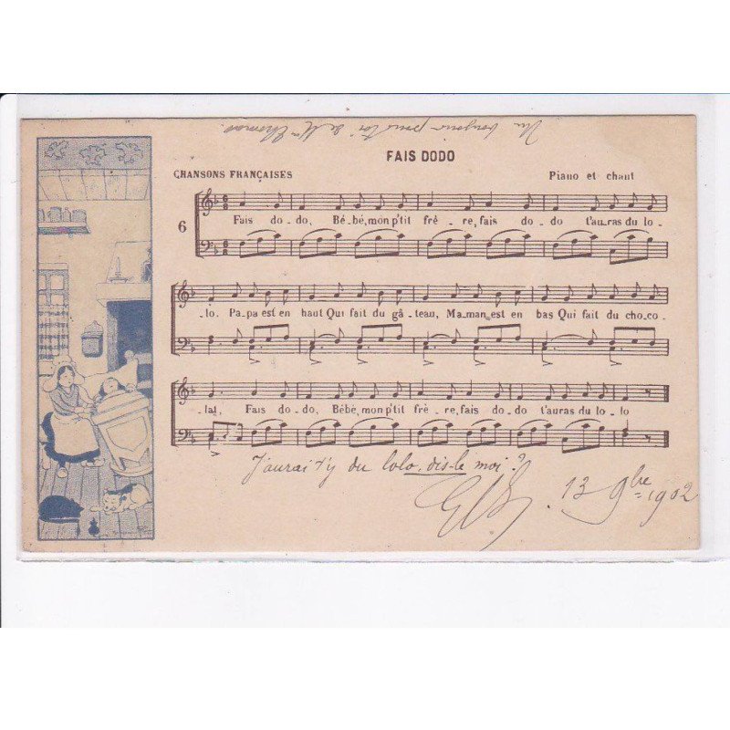 RABIER Benjamin: fais dodo, chansons françaises, partition - état