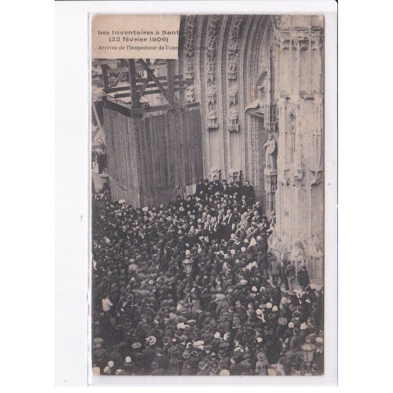 NANTES: les inventaires 1906, arrivée de l'inspecteur - très bon état