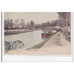 CHALONS-sur-MARNE : vue du canal - tres bon etat