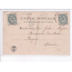 SAINT-PATERNE D'ORLEANS: bénédiction de l'école sainte-marie, la foule - état