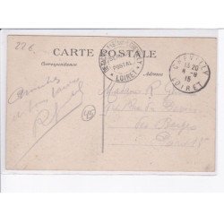 SAINT-PERAVY-la-COLOMBE: la place et le clocher - très bon état