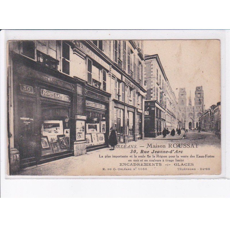 ORLEANS: maison roussat, la plus importante et la seule de la réunion pour la vente des eaux-fortes - très bon état