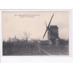 SAINT-BENOIST-sur-LOIRE: le moulin à vent et vue générale - très bon état