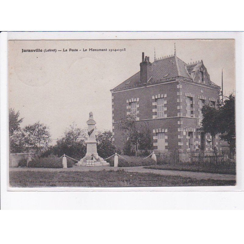 JURANVILLE: la poste, le monument 1914-1918 - très bon état