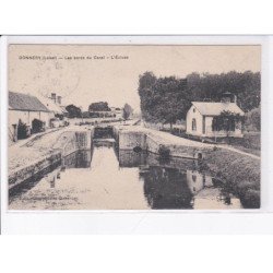 DONNERY: les bords du canal, l'écluse - très bon état