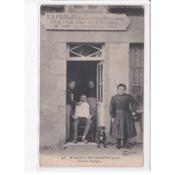 MARCILLY-en-VILLETTE: curieuse enseigne, TAPHALOT - état