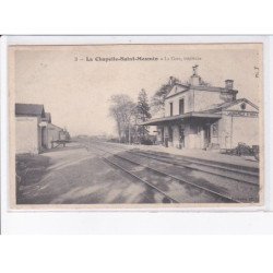 LA CHAPELLE-SAINT-MESMIN: la gare, intérieur, chemin de fer - très bon état