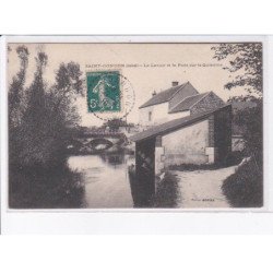 SAINT-GONDON: le lavoir et le pont sur la quiaulne - très bon état