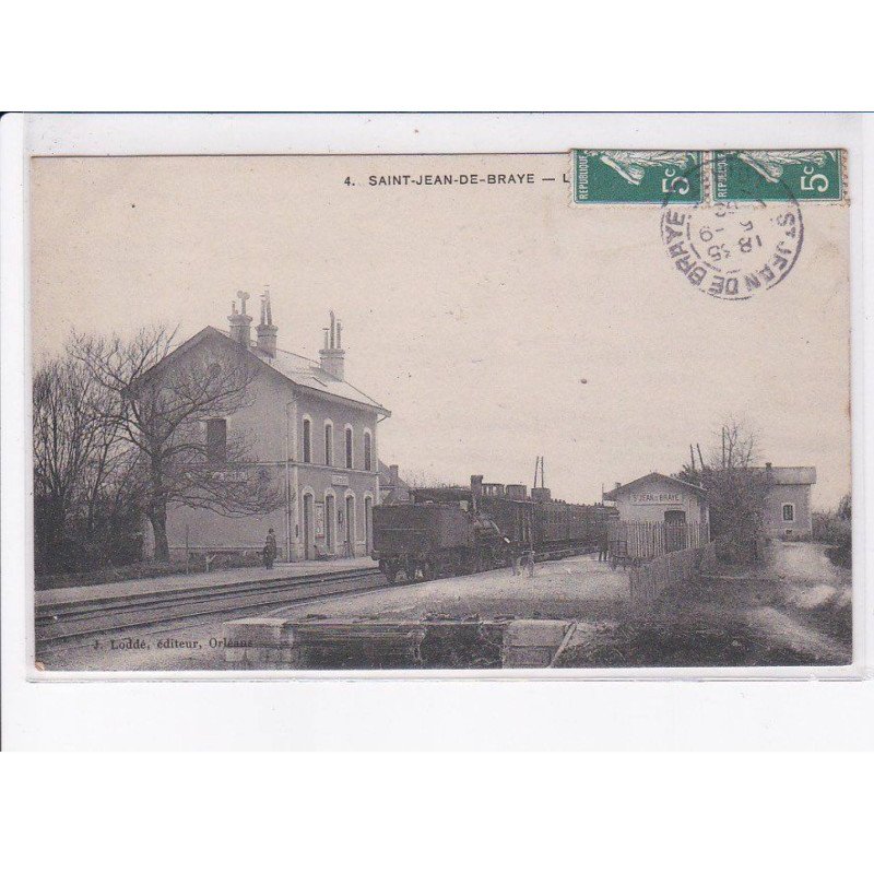 SAINT-JEAN-de-BRAYE: la gare, train - état