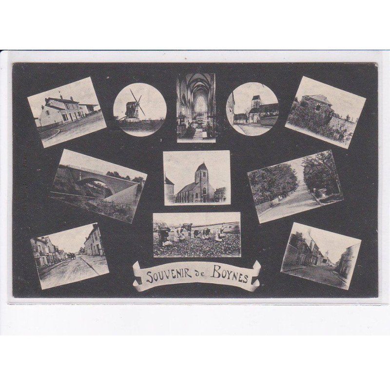 BOYNES: souvenir de boynes, moulin à vent - très bon état