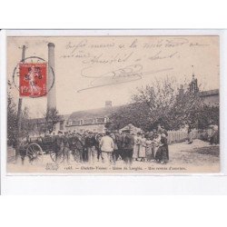 CHALETTE-VESINE: usine de langlée, une rentrée d'ouvriers - très bon état