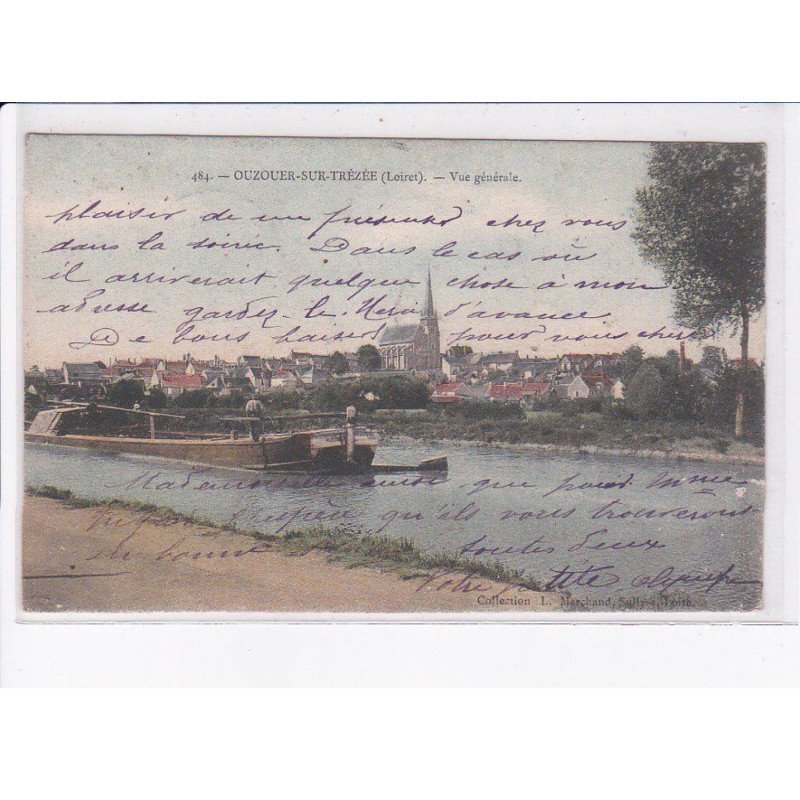 OUZOUER-sur-TREZEE: vue générale, canal - très bon état