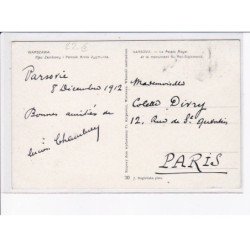 POLOGNE: WARSZAWA: VARSOVIE: le palais royal et le monument du roi sigismond - très bon état