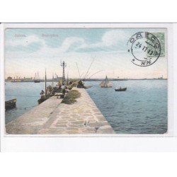 UKRAINE: ODESSA: brise-lames, pêcheur - très bon état