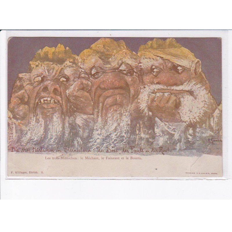 SURREALISME: montagnes vivantes, Hansen, Emil Nolde, les trois-mürtschen, le méchant, le faineant et le bourru - état