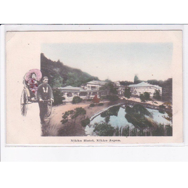 JAPON: nikko hôtel, rickshaw, pousse-pousse - état