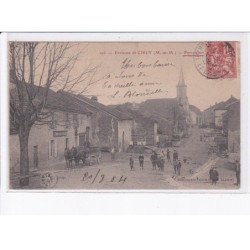 PETITMONT: vue du village, attelage - très bon état