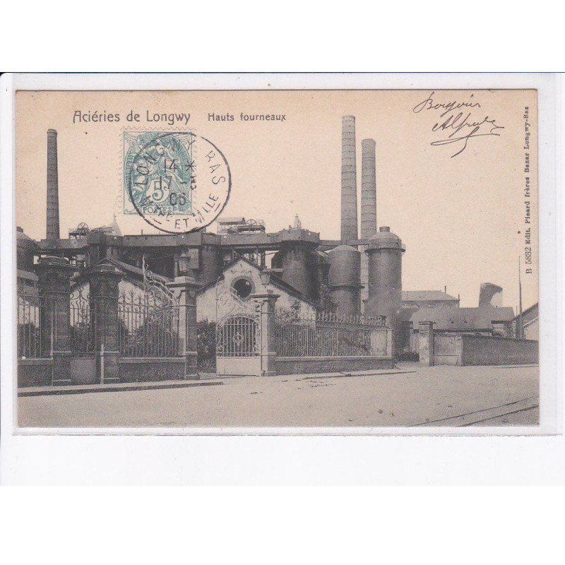 LONGWY: aciéries, hauts fourneaux - très bon état