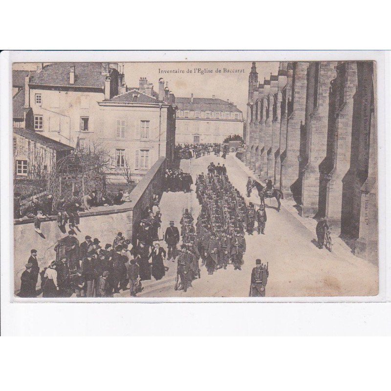 BACCARAT: inventaire de l'église - très bon état