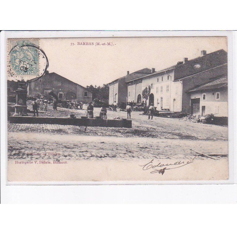 BARBAS: scène de village - très bon état