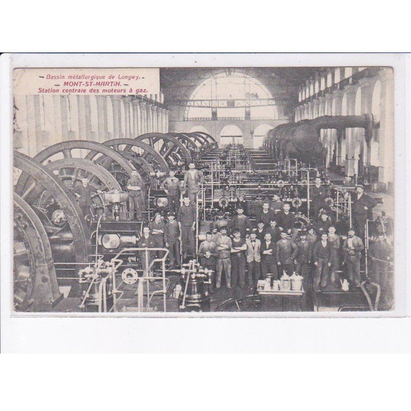 LONGWY: bassin métallurgique, mont-saint-martin, station centrale des moteurs à gaz - très bon état
