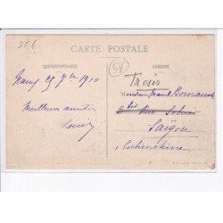 NANCY - JARVILLE: circuit de l'est, aviation, 1910, le lieutenant féquant prenant son vol - très bon état