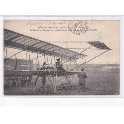 NANCY - JARVILLE: circuit de l'est 1910 lt. Féquant sur biplan farmann, aviation - très bon état