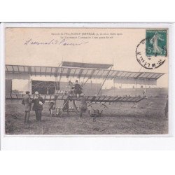 NANCY - JARVILLE: circuit de l'est 1910 le lieutenant camermann à son poste de vol, aviation - très bon état