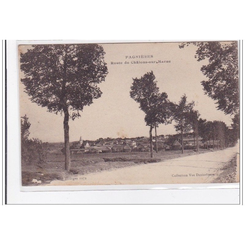 PAGNIERES : route de chalons-sur-marne - tres bon etat