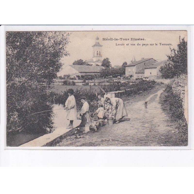 MENIL-la-TOUR: lavoir et vue du pays sur le terrouin - très bon état
